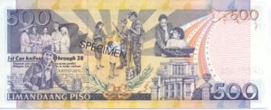 Philippines, 500 Peso, P173s1