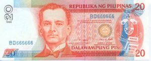 Philippines, 20 Peso, P182d