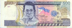 Philippines, 500 Peso, P196d