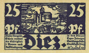 Germany, 25 Pfennig, D15.5d