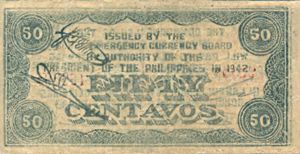 Philippines, 50 Centavo, S134e v1