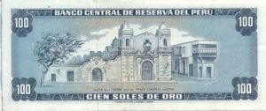 Peru, 100 Soles De Oro, P95a