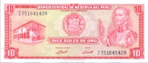 Peru, 10 Soles De Oro, P100c v2