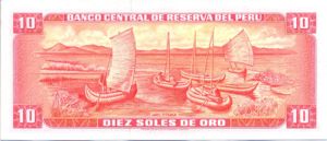 Peru, 10 Soles De Oro, P100c v2