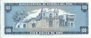 Peru, 100 Soles De Oro, P102a