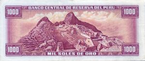 Peru, 1,000 Soles De Oro, P105b v1