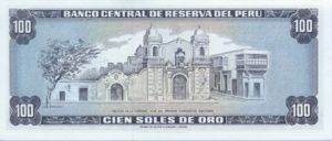 Peru, 100 Soles De Oro, P108