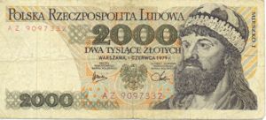 Poland, 2,000 Zloty, P147b