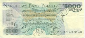 Poland, 5,000 Zloty, P150a