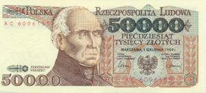 Poland, 50,000 Zloty, P153a