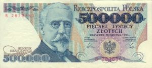Poland, 500,000 Zloty, P156a