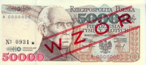 Poland, 50,000 Zloty, P159s