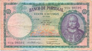 Portugal, 20 Escudo, P153a Sign.1