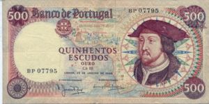 Portugal, 500 Escudo, P170a Sign.1