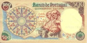 Portugal, 500 Escudo, P170b Sign.1