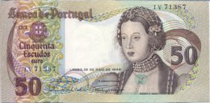 Portugal, 50 Escudo, P174a Sign.1