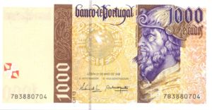 Portugal, 1,000 Escudo, P188c Sign.1