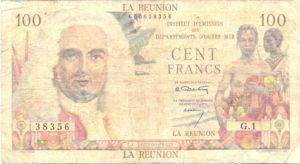 Reunion, 100 Franc, P45a