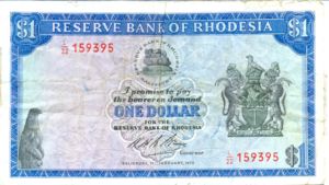 Rhodesia, 1 Dollar, P30a