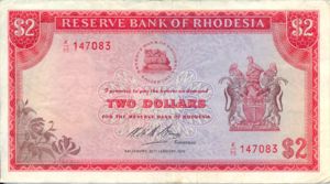 Rhodesia, 2 Dollar, P31i