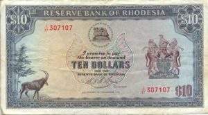 Rhodesia, 10 Dollar, P33b