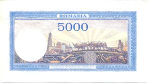 Romania, 5,000 Lei, P55