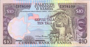 Samoa, 10 Tala, P34a