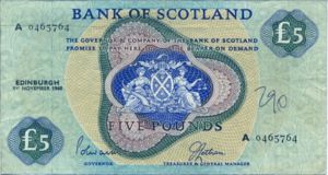 Scotland, 5 Pound, P110a