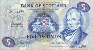 Scotland, 5 Pound, P112e
