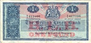 Scotland, 1 Pound, P166c