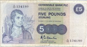 Scotland, 5 Pound, P212b