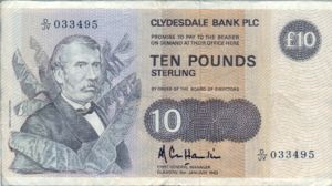 Scotland, 10 Pound, P213a