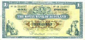 Scotland, 1 Pound, P325b