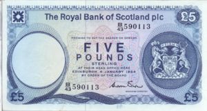 Scotland, 5 Pound, P342b