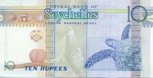 Seychelles, 10 Rupee, P36a