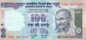 India, 100 Rupee, P91k