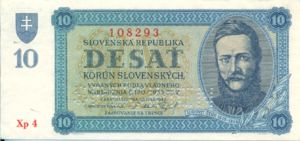 Slovakia, 10 Koruna, P6s