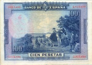 Spain, 100 Peseta, P76a - FRAUD