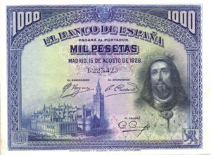 Spain, 1,000 Peseta, P78a
