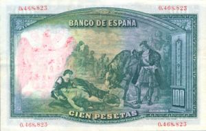 Spain, 100 Peseta, P83 - FRAUD