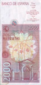 Spain, 2,000 Peseta, P164