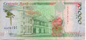Suriname, 10,000 Gulden, P144