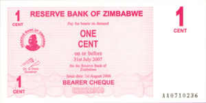Zimbabwe, 1 Cent, P33, RBZ B24a