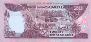 Swaziland, 20 Lilangeni, P30a