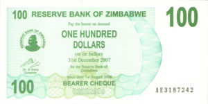 Zimbabwe, 100 Dollar, P42, RBZ B33a