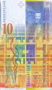 Switzerland, 10 Franc, P67c
