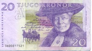 Sweden, 20 Krone, P63b v1