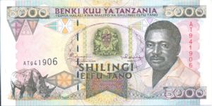 Tanzania, 5,000 Shilingi, P28