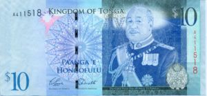 Tonga, 10 PaAnga, P40