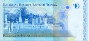 Tonga, 10 PaAnga, P40